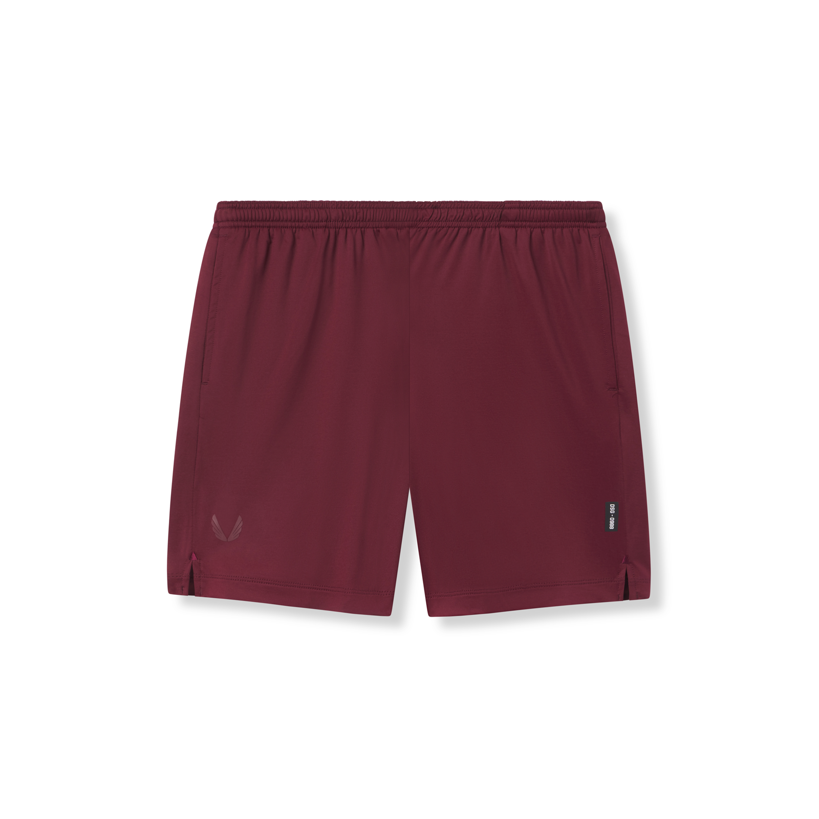 Reversible 2-in-1 Short in crimson, front view