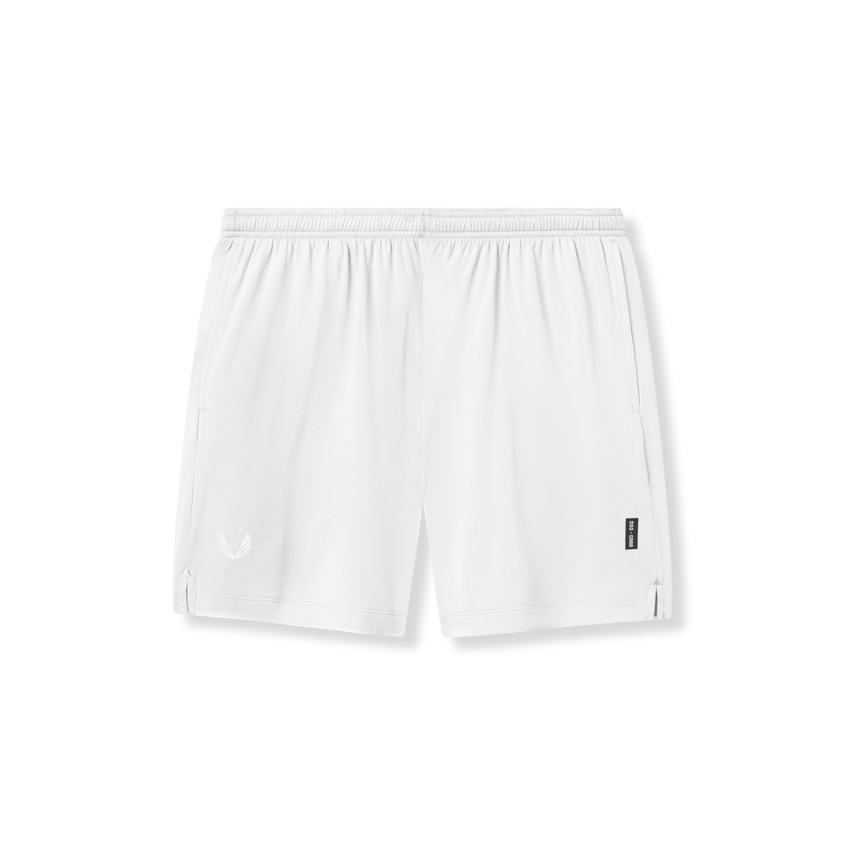 reversible 2-in-1 shorts in white, front view