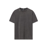 1102. Distressed Relaxed Tee - Black