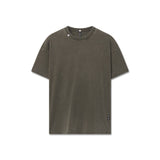 1102. Distressed Relaxed Tee - Olive