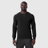 1112. Waffle Knit Longsleeve - Black