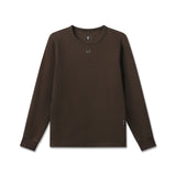 1112. Waffle Knit Longsleeve - Dark Earth