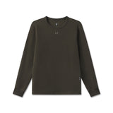 1112. Waffle Knit Longsleeve - Olive