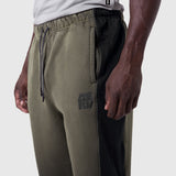 1120. Tech-Terry™ Mesh Panel Sweats - Olive "Blade TD"