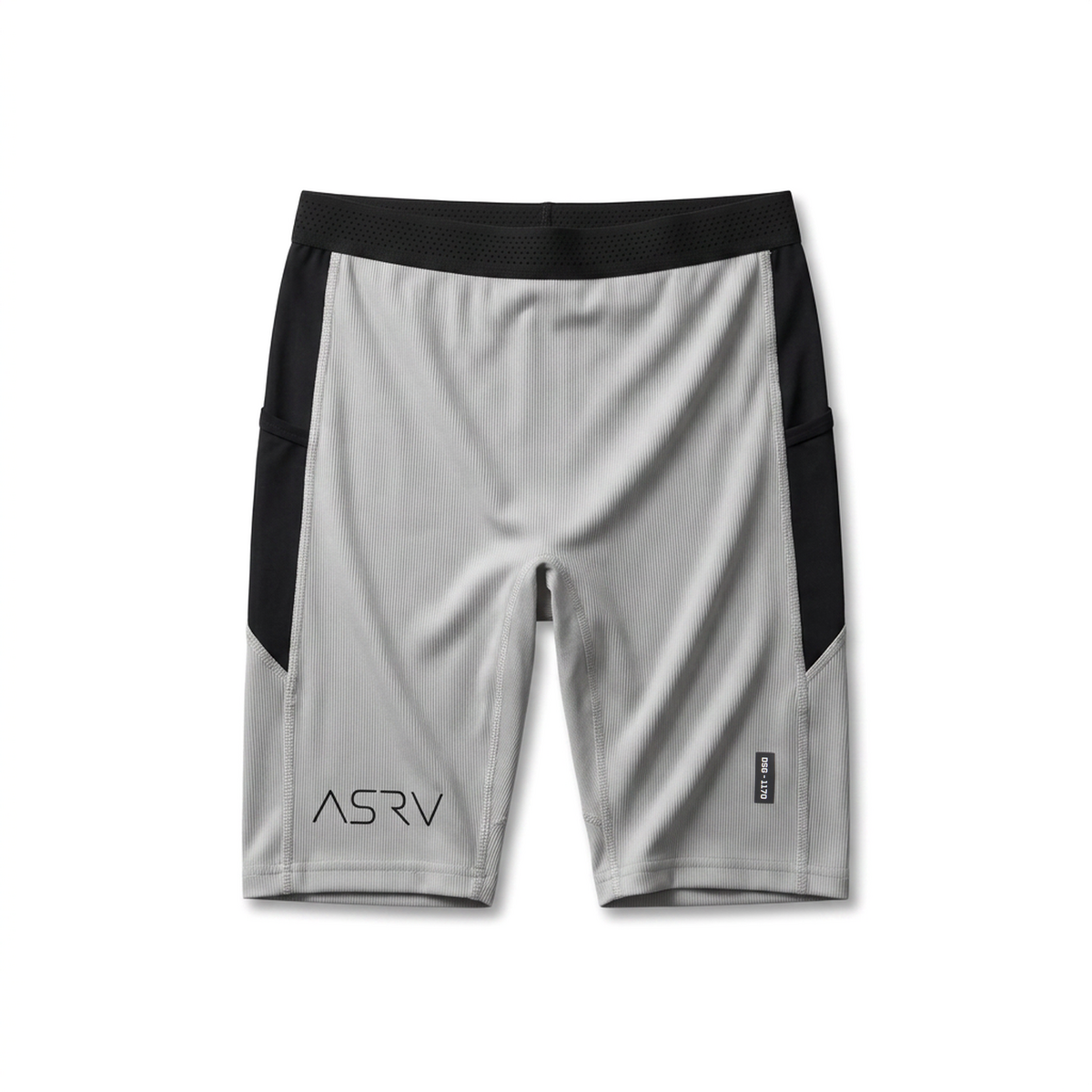 1170. Lycra® Ribbed Run Half-Tight - Slate Grey