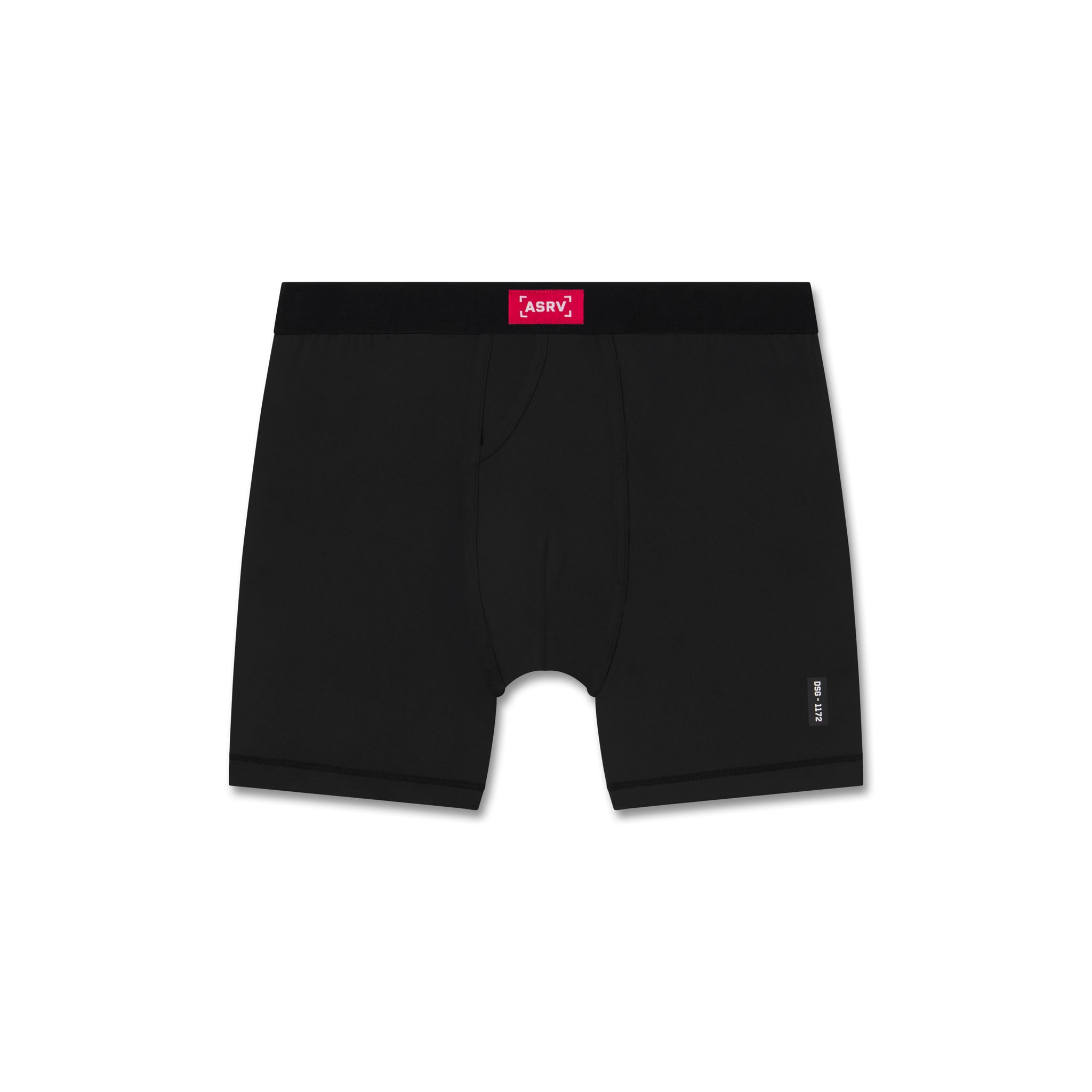 flatlay LYCRA® ADAPTIV Briefs in black, front view
