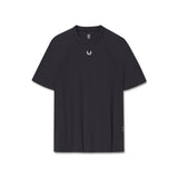flatlay Laser-Vent™ Training Tee in black, front view