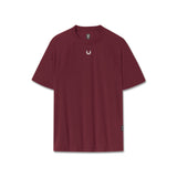 Flatlay of Laser-Vent™ Training Tee in crimson, front view