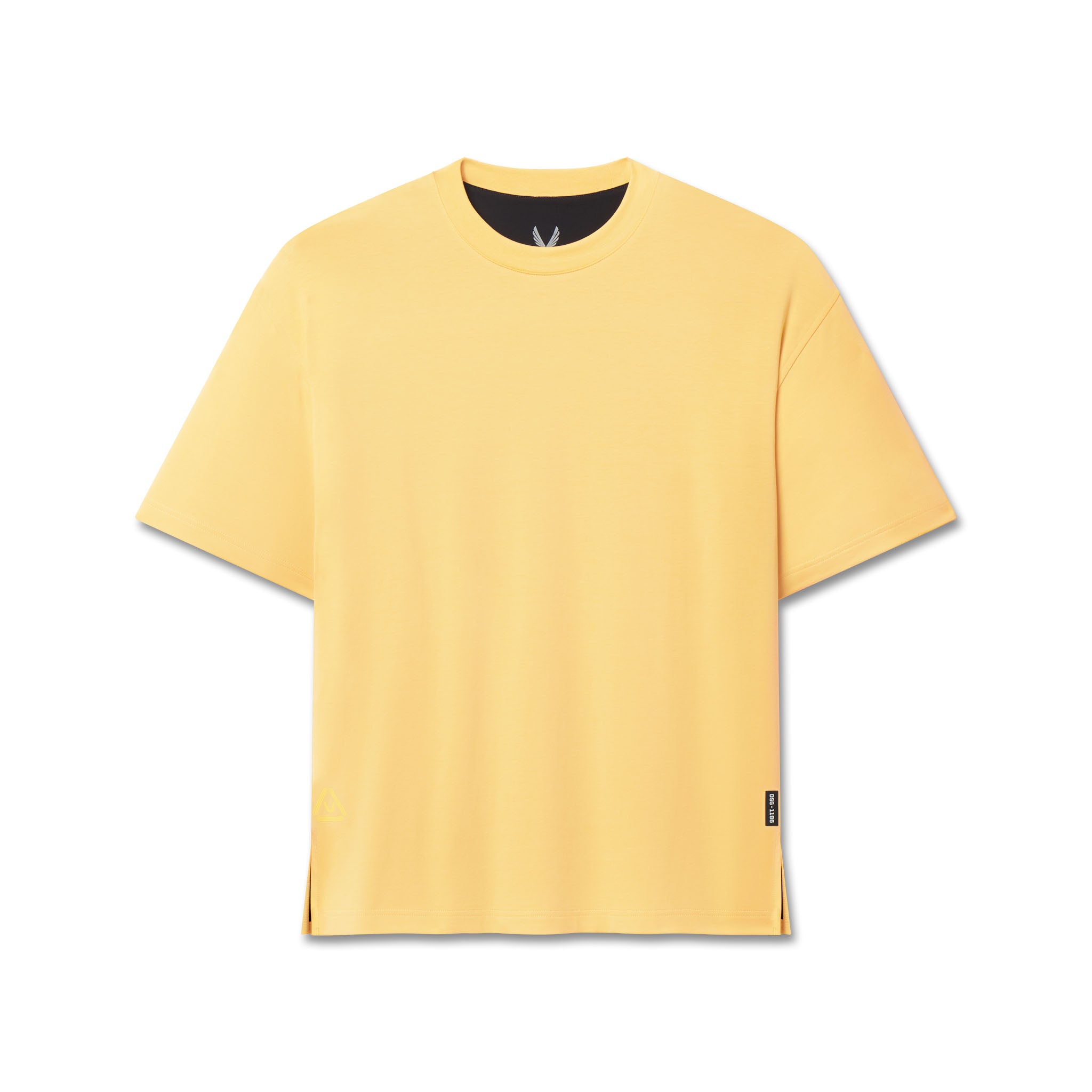 Flatlay of SUPIMA® Ice-Skin™ Reversible Tee in Amber, front view