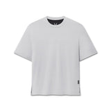 Flatlay of SUPIMA® Ice-Skin™ Reversible Tee in slate grey with black interior, front view