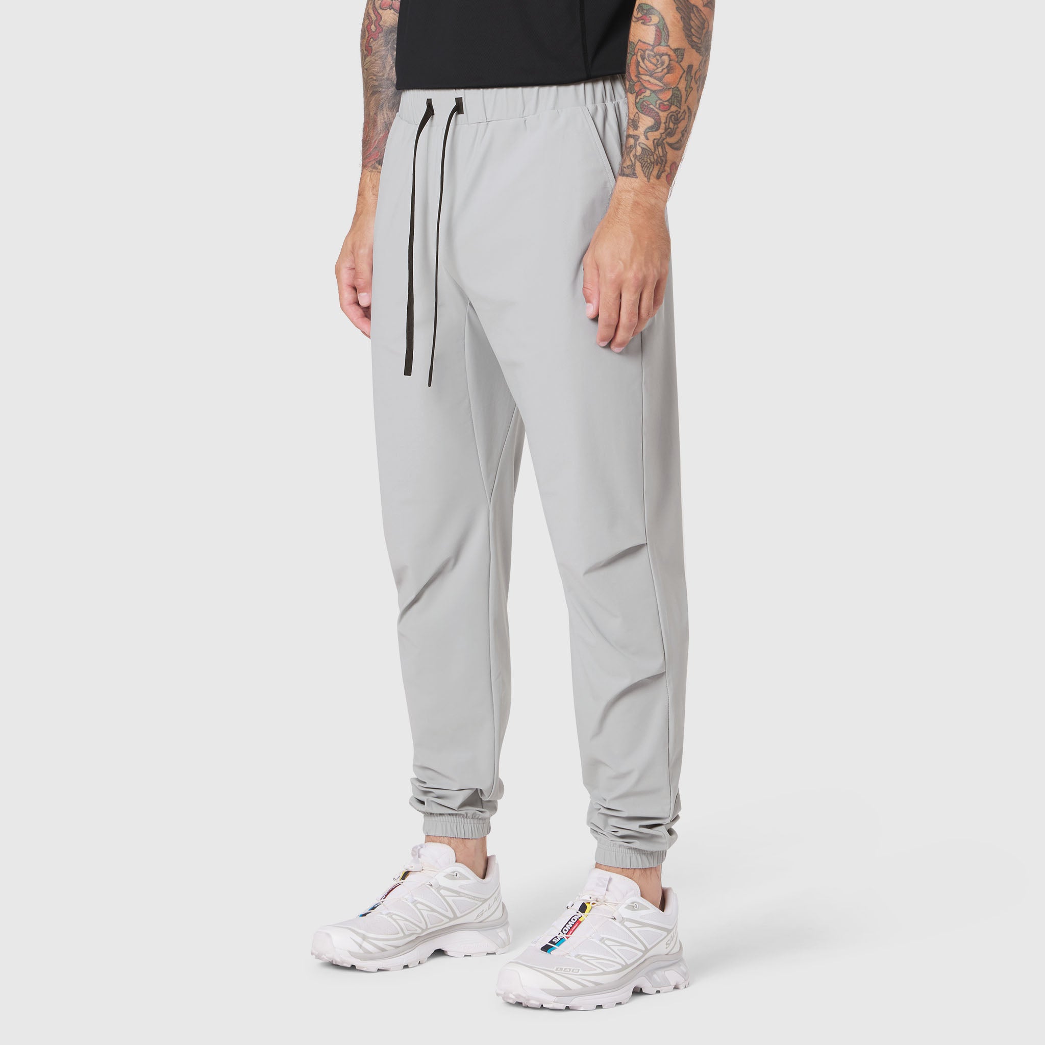 TETRA-LITE Training Jogger in slate grey worn by model, side view