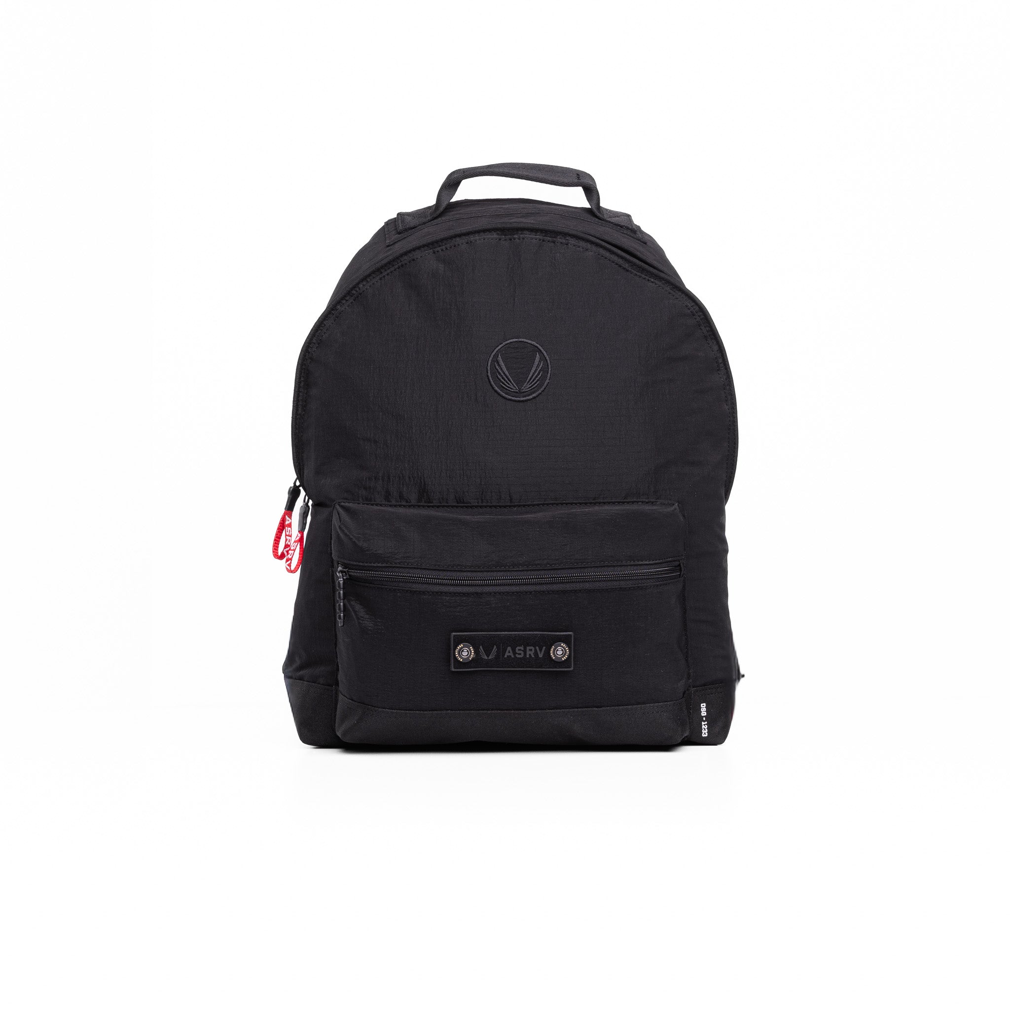 Flatlay 1233 Ripstop Backpack in black, front view
