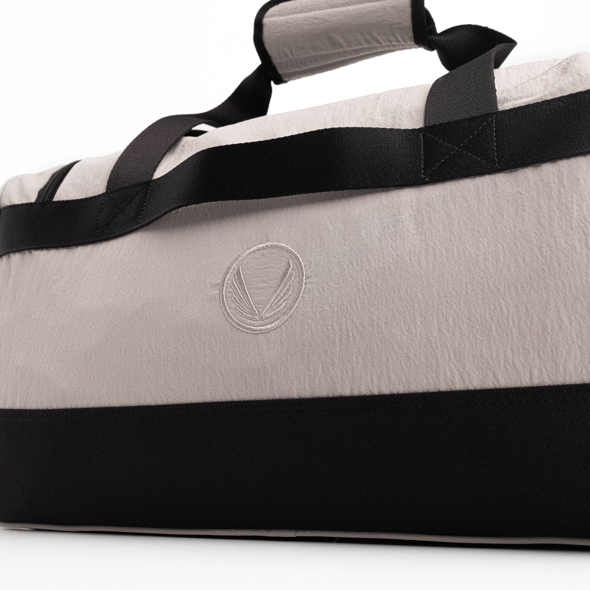 Flatlay 1234 Ripstop Duffle Bag in Chai, top view
