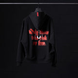 0874. Tech-Terry™ Zip Pocket Hoodie - Black "Target Acquired"