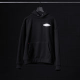0874. Tech-Terry™ Zip Pocket Hoodie - Black "Global Reach"