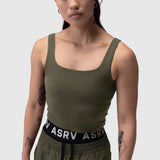 W022. Lycra® 2-in-1 Tank Top - Olive