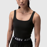 W022. Lycra® 2-in-1 Tank Top - Black