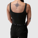 W022. Lycra® 2-in-1 Tank Top - Black