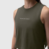 W020. AeroSilver® Tank Top - Olive "RP"