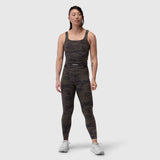 W022. Lycra® 2-in-1 Tank Top - Dark Camo