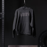 0874. Tech-Terry™ Zip Pocket Hoodie - Black "Outline"