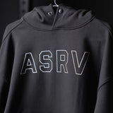 0874. Tech-Terry™ Zip Pocket Hoodie - Black "Outline"