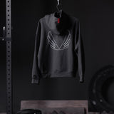 0874. Tech-Terry™ Zip Pocket Hoodie - Black "Outline"