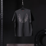 0797. Tech Essential™ Relaxed Tee - Black "Outline"