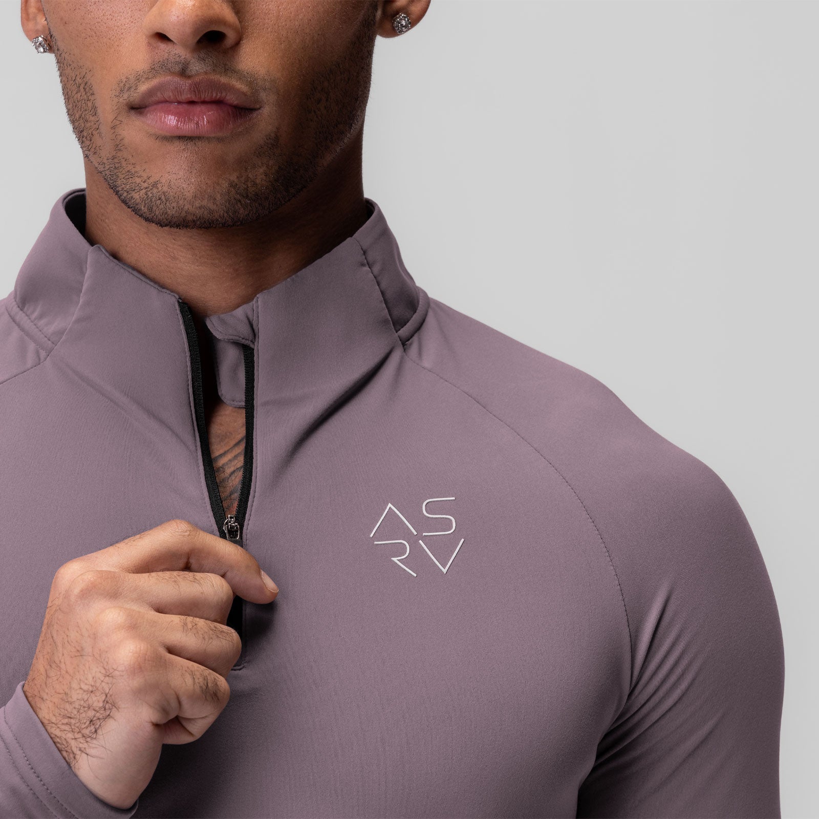 subtle mock neck