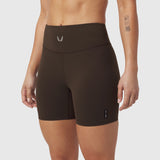 W064. LYCRA® ADAPTIV Biker Short - Dark Earth