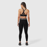 W071. LYCRA® Ribbed Legging - Black