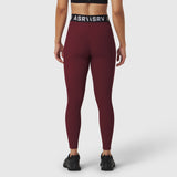 W071. LYCRA® Ribbed Legging - Crimson
