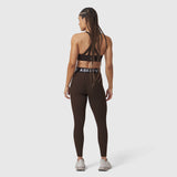 W071. LYCRA® Ribbed Legging - Dark Earth