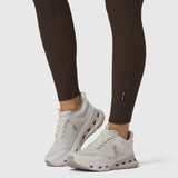 W071. LYCRA® Ribbed Legging - Dark Earth