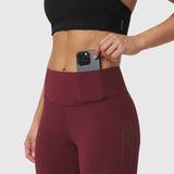 W072. LYCRA® ADAPTIV 4 Pocket Legging - Crimson