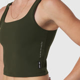 W022. LYCRA® 2-in-1 Tank Top - Olive