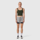 W022. LYCRA® 2-in-1 Tank Top - Olive