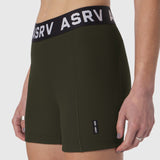 W027. LYCRA® Ribbed Short - Olive
