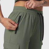 W032. Tetra-Lite® Cargo High Rib Jogger - Sage