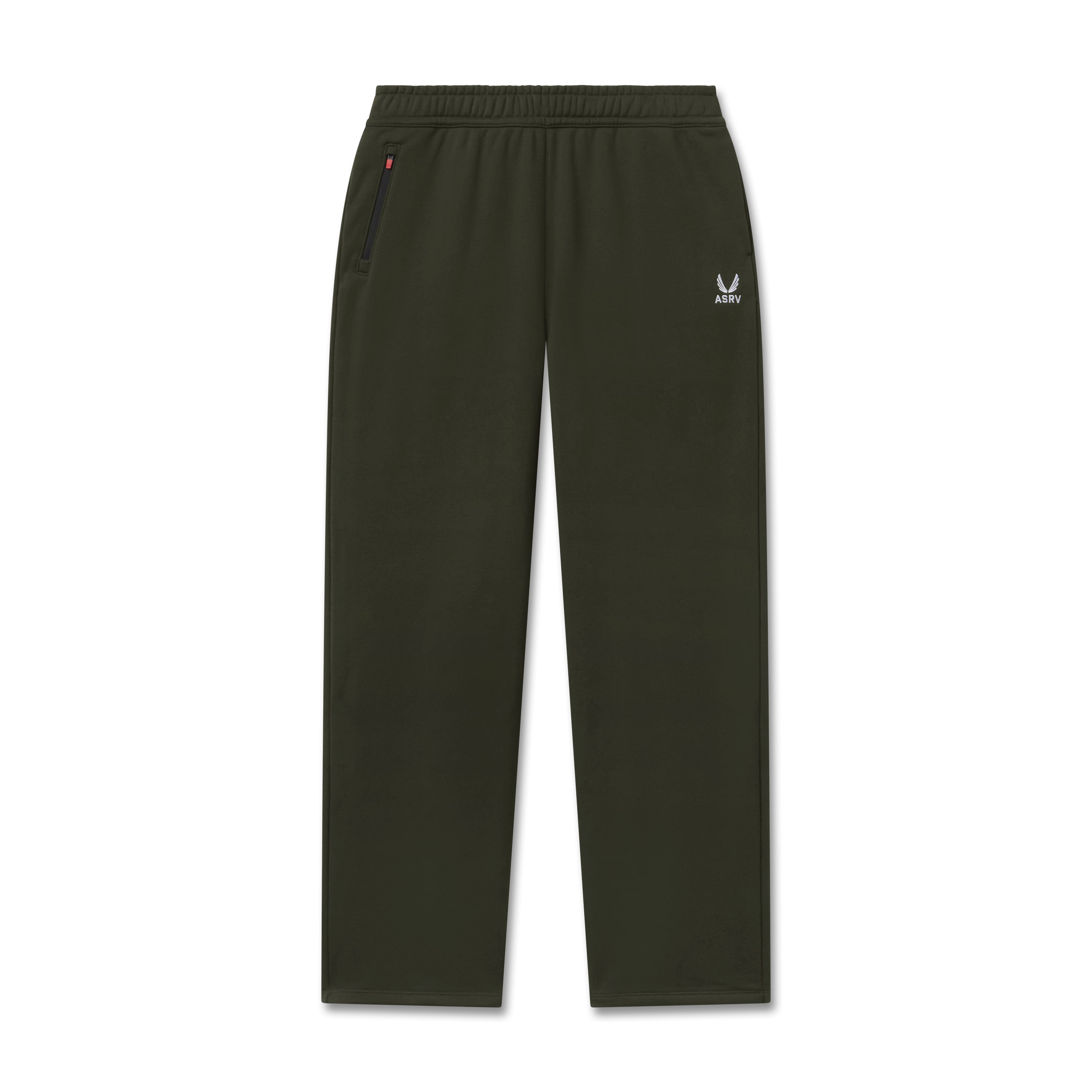 of Sorona® Terry Straight Leg Sweats in olive, front view