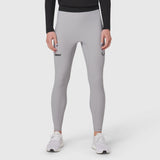W055. Lycra® Ribbed Running Tight - Slate Grey