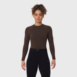 W058. LYCRA® ADAPTIV Baselayer Longsleeve - Dark Earth