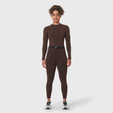 W059. Hybrid Belt-Pack Run Legging - Dark Earth