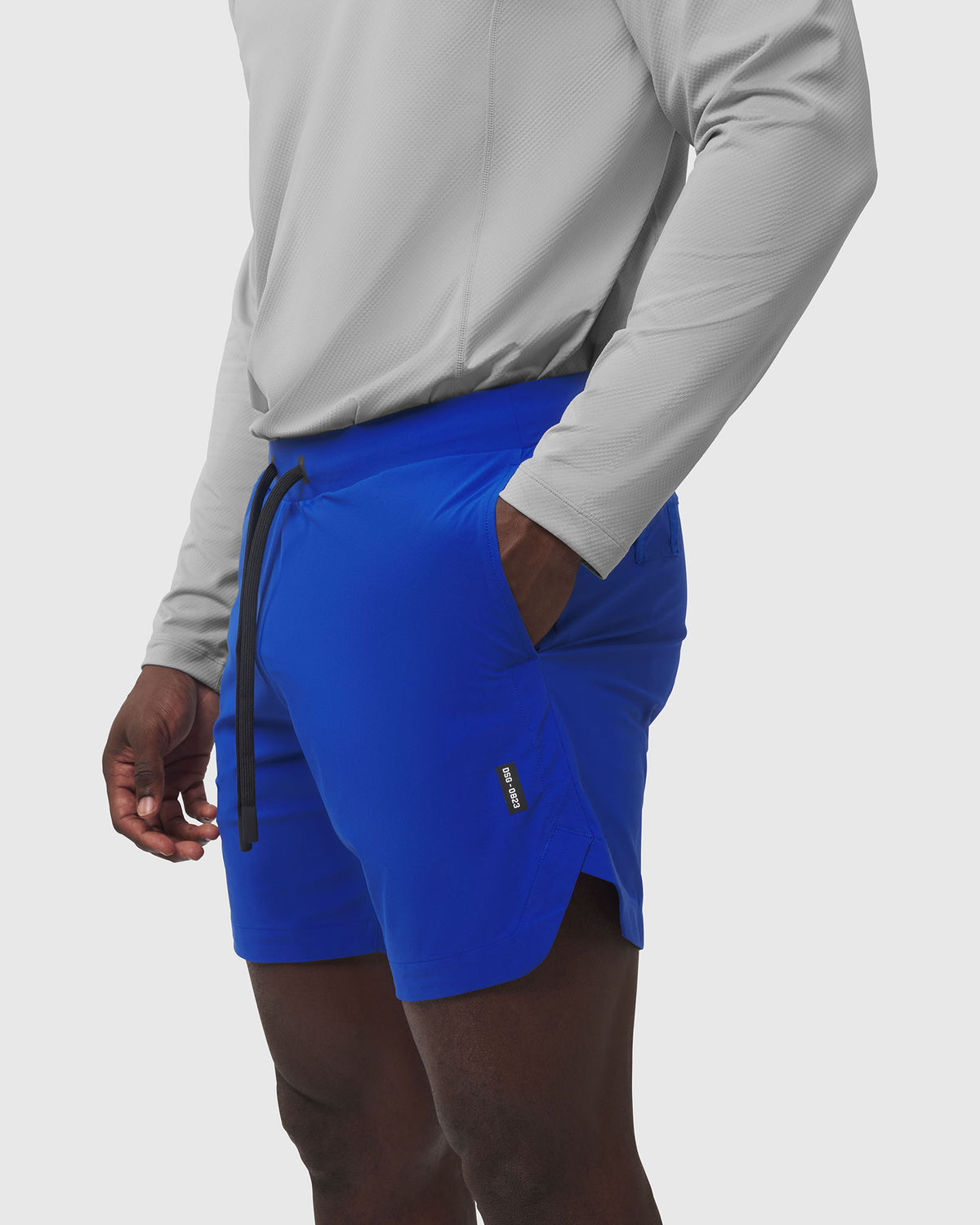 0823. Tetra-Lite® 7" Linerless Short - Electric Blue "Wings"