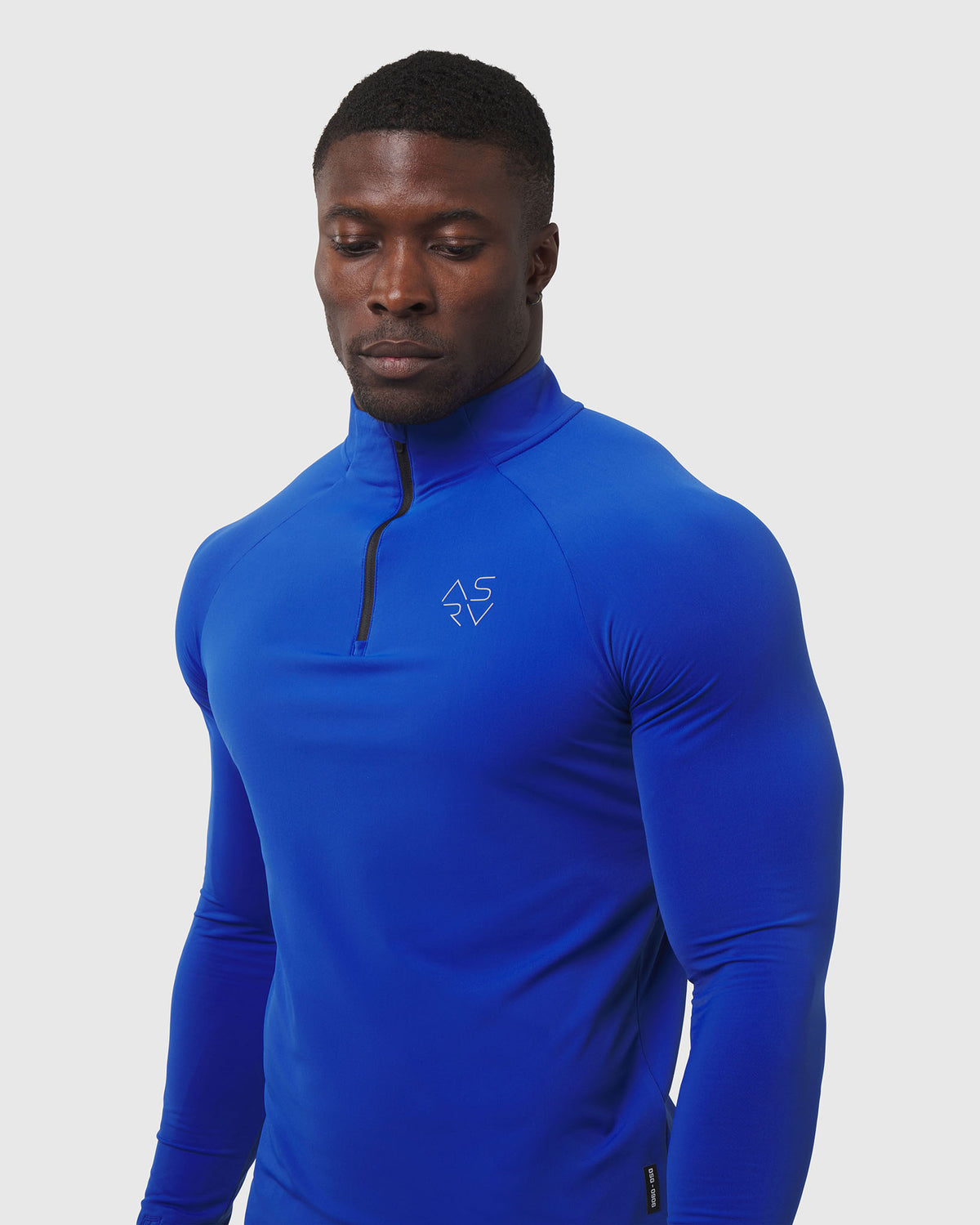 0906. Thermal Training Quarter Zip - Electric Blue "Cyber"