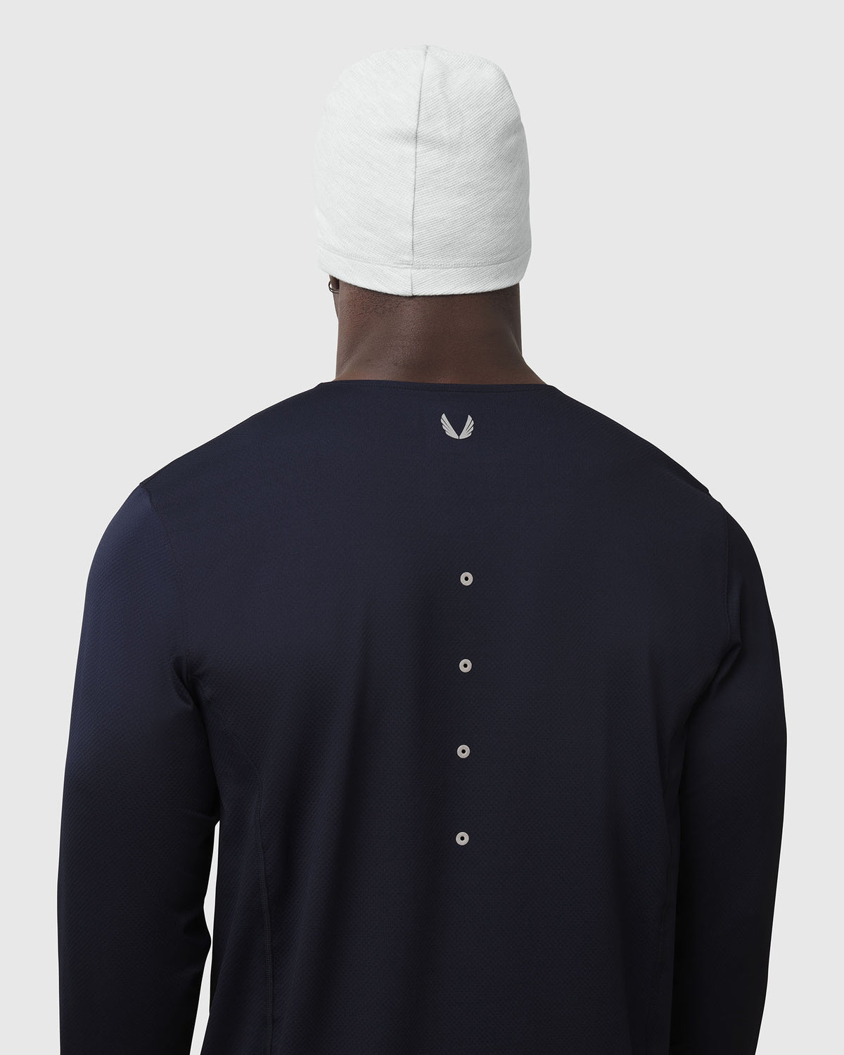 0907. AeroSilver® Training Long Sleeve - Navy "Space Bracket"