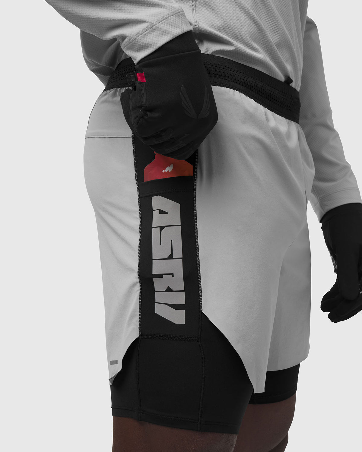 0953. Aerotex™ Hybrid Liner Short - Slate Grey/Black "Blade"