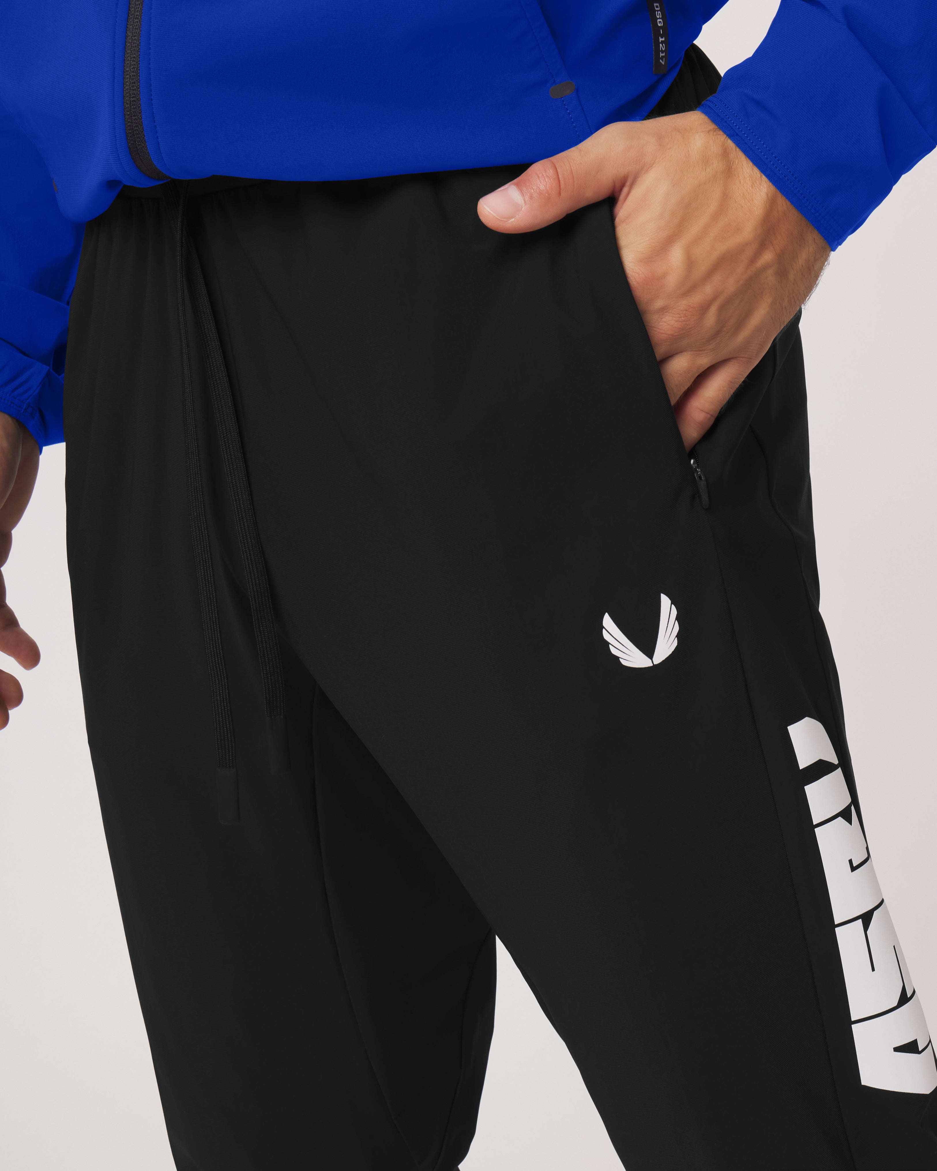 1067. Tetra-Lite® Cuffed Training Jogger - Black "Blade"