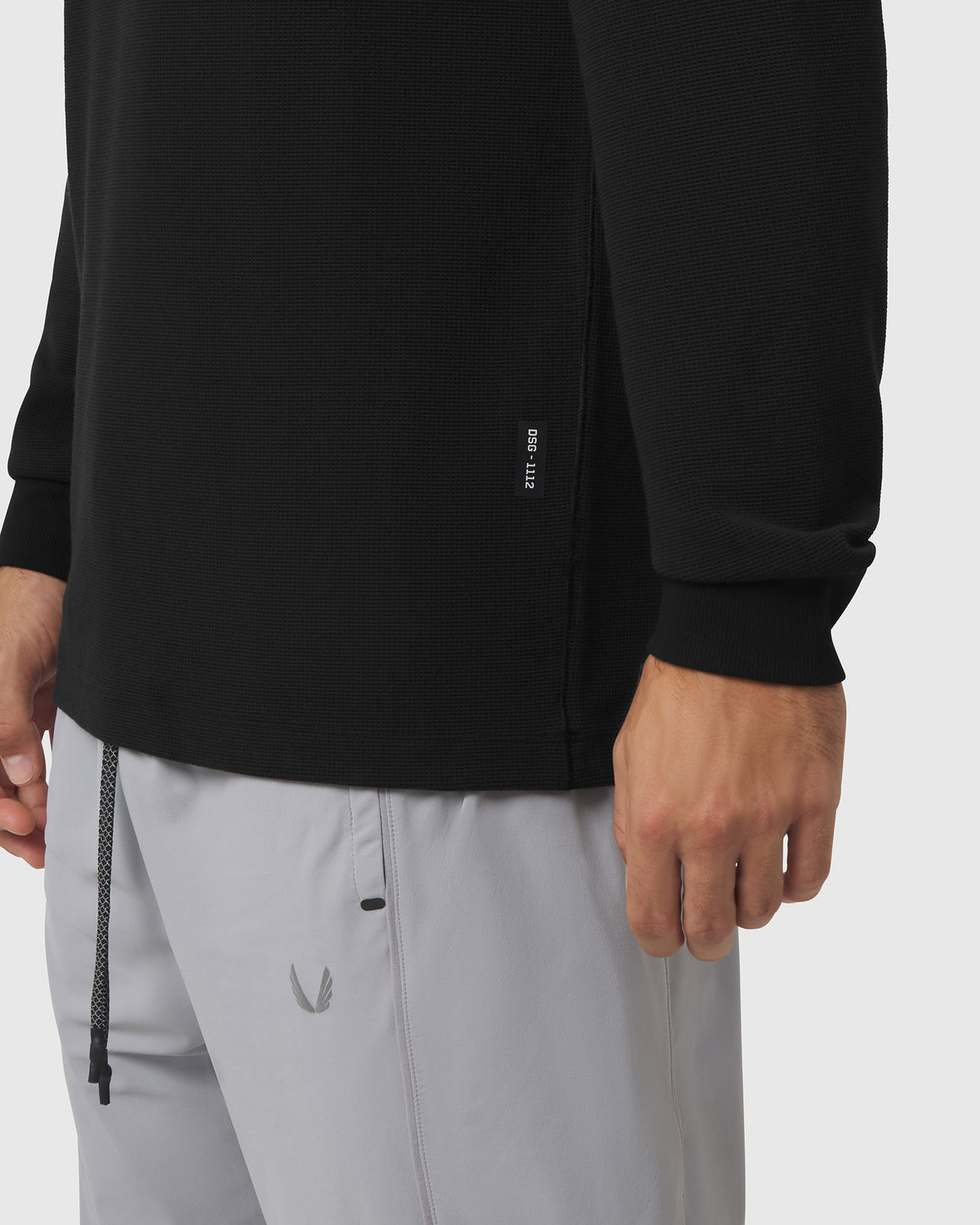 1112. Tech-Waffle™ Longsleeve - Black