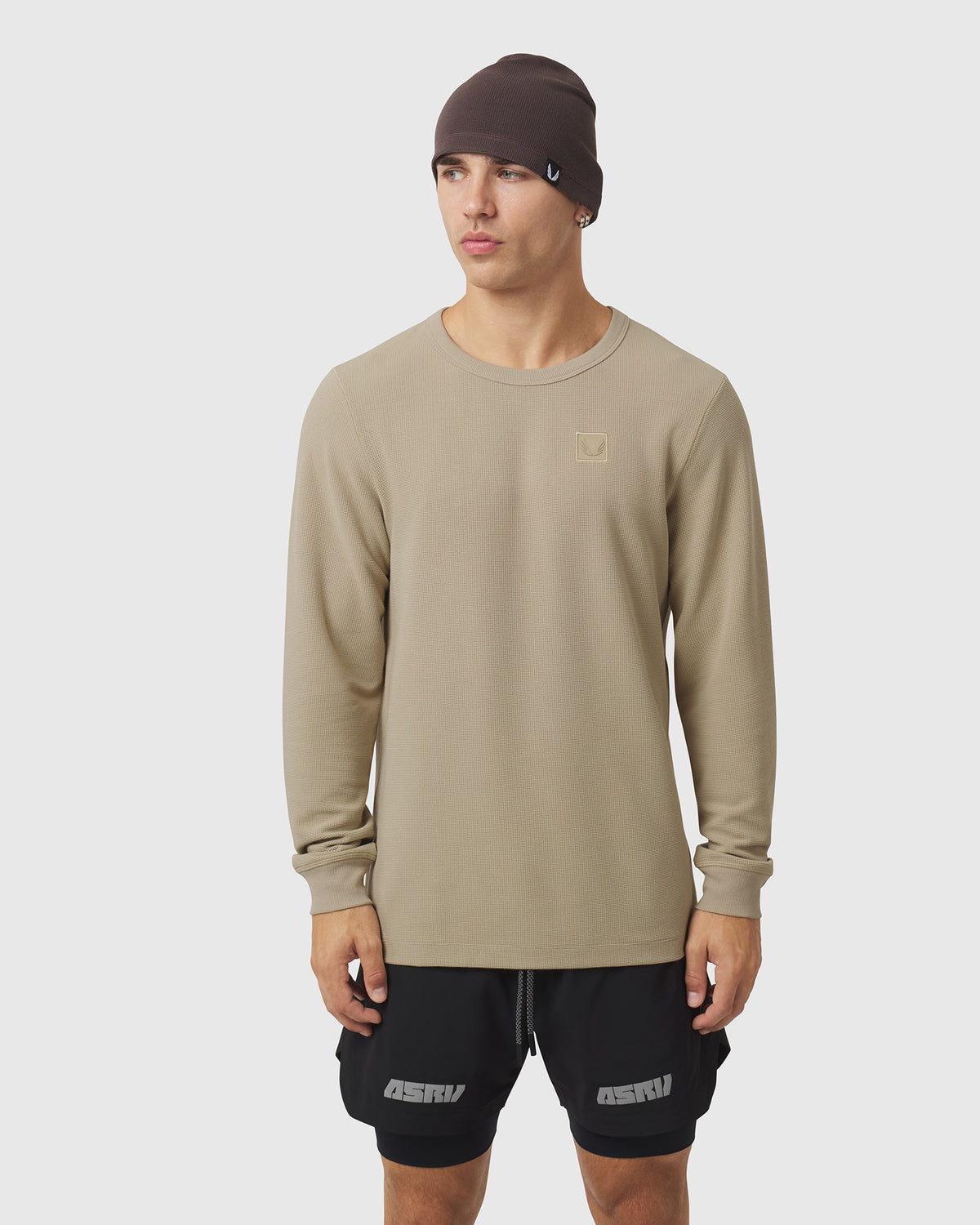 1112. Tech-Waffle™ Longsleeve - Khaki
